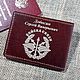 Заказать Обложка ВБД с символикой войск связи. Кожевенная мастерская 'Гранден'. Ярмарка Мастеров. . Обложки Фото №3