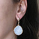 Earrings with white quartz, earrings with quartz, earrings gift. Earrings. Irina Moro. Online shopping on My Livemaster.  Фото №2