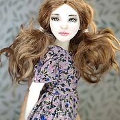 Авторская текстильная кукла. Бело-розовое Облачко