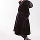 Order Fur coat 'Severyanka' from black Mouton. Kids fur coat. Livemaster. . Fur Coats Фото №3
