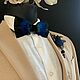 Bow tie and boutonniere set with rooster and peacock feathers, Butterflies, Sochi,  Фото №1