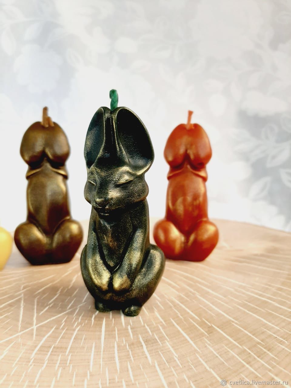 A funny gift for a friend's sister a magic candle hare, Gifts for February 14, St. Petersburg,  Фото №1