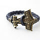 Leather bracelet with Thor's Hammer, Bead bracelet, Volgograd,  Фото №1
