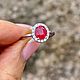 17. Кольцо со шпинелью Махенге 1.60 ct. Бриллианты. Кольца. Елена. Ярмарка Мастеров.  Фото №9