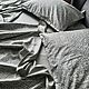 Постельное белье сатин люкс + жаккард "серая" 100% хлопок. Комплекты постельного белья. Постельное белье льняное & сатин (Bestu). Ярмарка Мастеров.  Фото №4