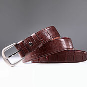 Аксессуары handmade. Livemaster - original item Handmade Crocodile Genuine Leather Belt IMA3400VKK1. Handmade.