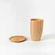 Siberian Cedar Wooden Beer Set with Saucer NC33. Mugs and cups. ART OF SIBERIA. Online shopping on My Livemaster.  Фото №2