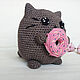 Knitted cat Donut thick cat gift to a child. Stuffed Toys. Вязаные игрушки - Ольга (knitlandiya). My Livemaster. Фото №6