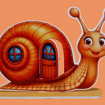 Куклы и игрушки ручной работы. Ярмарка Мастеров - ручная работа Сказочная улитка на подставке. Handmade.