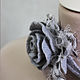 Felt bandages-necklace ' Roses'. Brooches. Katherine Markina (markinaek). Online shopping on My Livemaster.  Фото №2