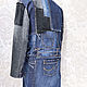 Denim women's coat Boho long denim jacket Fashion jeans. Coats. Modern and vintage embroidery. My Livemaster. Фото №5