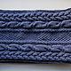 Scarf blue soft wool knitted men's / women's winter. Scarves. SolarisArtis. My Livemaster. Фото №5