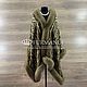 Golden City stole with olive-colored arctic fox fur, Wraps, Moscow,  Фото №1