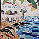  Орхидеи у моря. Панно. Stainedglassday (STAINEDGLASSDAY). Ярмарка Мастеров.  Фото №4