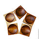 Set of wooden cedar candy plates (5 pcs). TN21. Plates. ART OF SIBERIA. My Livemaster. Фото №5