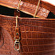 A unisex bag made of Nile crocodile leather.Travel-fitness bag. Sports bag. boabags. Ярмарка Мастеров.  Фото №4