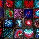 Заказать Керамическая   плитка   Cosmic abstraction. Русский изразец.. Ярмарка Мастеров. . Плитка и изразцы Фото №3