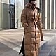 Заказать Пуховик из тканей MONCLER (цвет ржаво бежевый). Ольга Шахова. Ярмарка Мастеров. . Пуховики Фото №3
