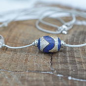 Фен-шуй и эзотерика handmade. Livemaster - original item Choker with collectible blue JI bead - harmony, tranquility. Handmade.
