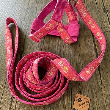 Зоотовары ручной работы. Ярмарка Мастеров - ручная работа Шлейка поводок. Handmade.