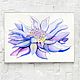 Watercolor water Lily. Pictures. natabold. Online shopping on My Livemaster.  Фото №2