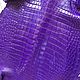 Crocodile skin, haberdashery dressing, purple color. Leather. SHOES&BAGS. Online shopping on My Livemaster.  Фото №2