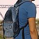 Denim backpack Khayfa. Backpacks. bRucksack. Online shopping on My Livemaster.  Фото №2
