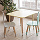 Order Children's table and 2 high chairs. kacheli43. Livemaster. . Furniture for a nursery Фото №3