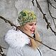 Felted hat 'Leaf', Galina Klimkina, Caps, Losino-Petrovsky,  Фото №1