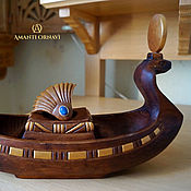 Для дома и интерьера handmade. Livemaster - original item Candle holder of wood Boat. Handmade.