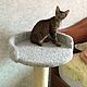 Scratching post with bed Flower - suitable for large cats. buy. Scratching Post. Workshop for dogs and cats. My Livemaster. Фото №4