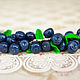 Bracelet 'Winter blueberries'. Bead bracelet. Romanycheva Natalia. My Livemaster. Фото №5
