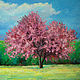 Order Painting cherry Blossoms, oil on canvas. vestnikova. Livemaster. . Pictures Фото №3