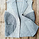 Order Felt vest made of merino wool. STUDIO-FELT Katerina Alekseeva. Livemaster. . Mens vests Фото №3