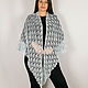 Sky blue crocheted shawl. Shawls. Lily Kryuchkova (kruchokk). Online shopping on My Livemaster.  Фото №2