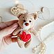 Teddy bear knitted keychain for keys, handbag or backpack. Key chain. *НеОбЫчНыЕ ПоДаРкИ*. Online shopping on My Livemaster.  Фото №2