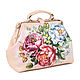 Order Middle bag 'Roses in bloom'. Pelle Volare. Livemaster. . Valise Фото №3