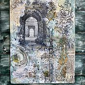 Картины и панно handmade. Livemaster - original item Painting Manor, mix media collage. Handmade.