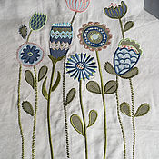Одежда handmade. Livemaster - original item Linen Shirt patchwork with embroidery. Handmade.