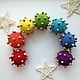 Tactile Ball Educational Toy-rattle Rainbow Balls. Teethers and rattles. Irina Shiryaeva. Ярмарка Мастеров.  Фото №6