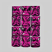 Материалы для творчества handmade. Livemaster - original item New Purple Garnet on the world market 3h3 mm. VVS1. Handmade.