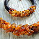 Set of amber 'Honey' choker and bracelet, Jewelry Sets, Almaty,  Фото №1