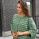 Striped blouse free size green. Blouses. NATALINI. My Livemaster. Фото №4