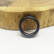 Украшения handmade. Livemaster - original item 17.25 Black Obsidian Ring (kco1725). Handmade.