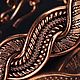 Заказать Женский медный браслет Античный стиль Уникальный дизайн WireWrapArt. WIREWRAPART Авторские украшения. Ярмарка Мастеров. . Браслет жесткий Фото №3