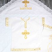 Работы для детей, handmade. Livemaster - original item Baptismal name set. Handmade.