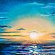 Painting Sea sunset bright sea sunset. Pictures. Yulia Berseneva ColoredCatsArt. Online shopping on My Livemaster.  Фото №2