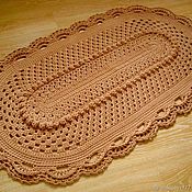 Для дома и интерьера handmade. Livemaster - original item Oval rug crochet Elegant-2. Handmade.