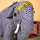 Stuffed Animals: Indian elephant African elephant. Interior doll. Вязаные игрушки - Ольга (knitlandiya). My Livemaster. Фото №4