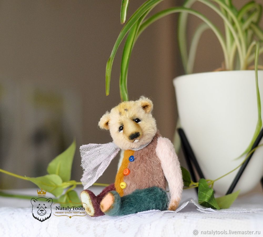 Teddy bear Mishiko collectible author's bear, Teddy Bears, Kurgan,  Фото №1